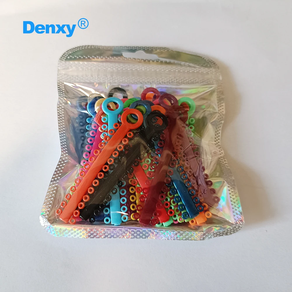 DENXY 2 Beutel/2080 Stück Ligaturen, Orthodontische Elastische Ligaturen, O-Ringe, Dentale Elastomerische Gummibänder, Zahnärztliche Materialien – Detail 9