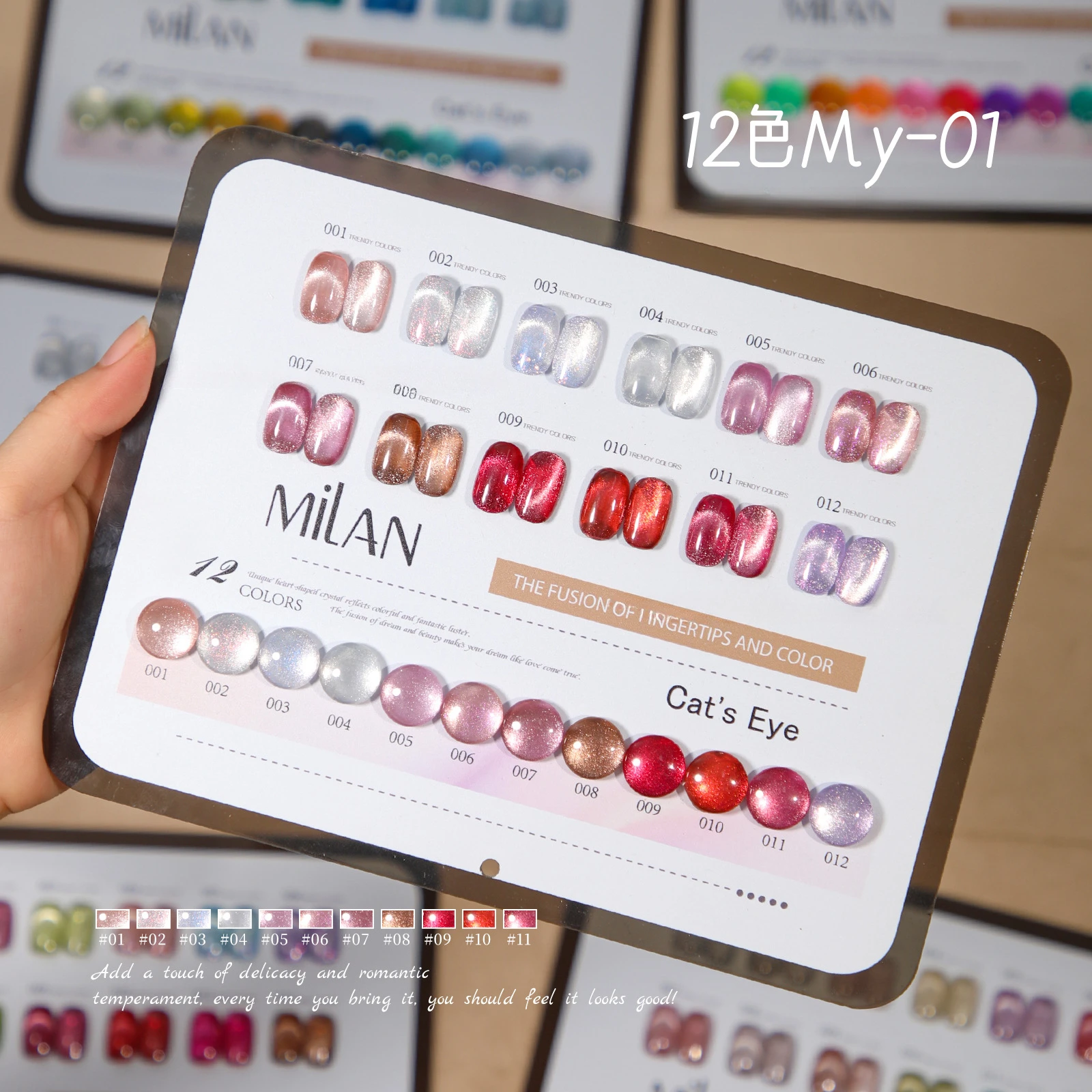 

12Colors 15ml Blue Glitter Cat Magnetic Nail Gel Polish Purple Green Fluorescent Semi-permanent Soak Off UV LED Gel Varnishes