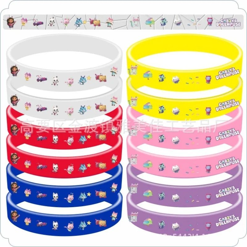 Gabby Dollhouse Jewelry Bangles Cartoon Character Derivative Peripherals Bracelets Everyday Accessories Decorations Party Gifts