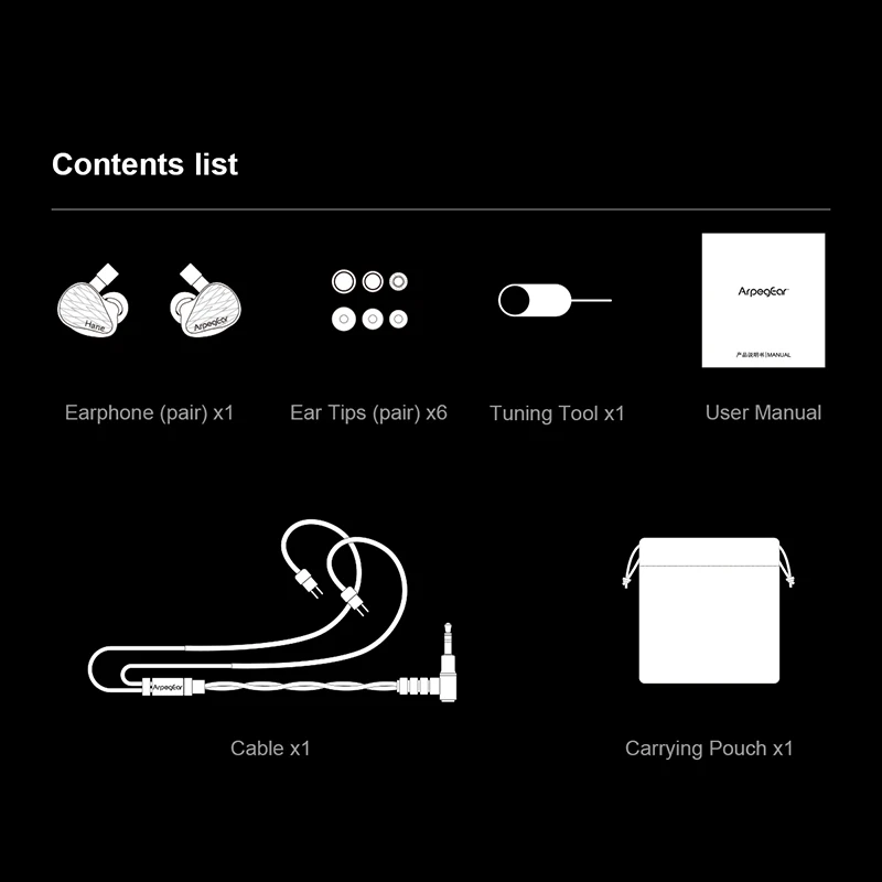 سماعة رأس TOPPING Arpegear Hane 10 مم محرك ديناميكي داخل الأذن مع كابل قابل للفصل 0.78 2 Pin