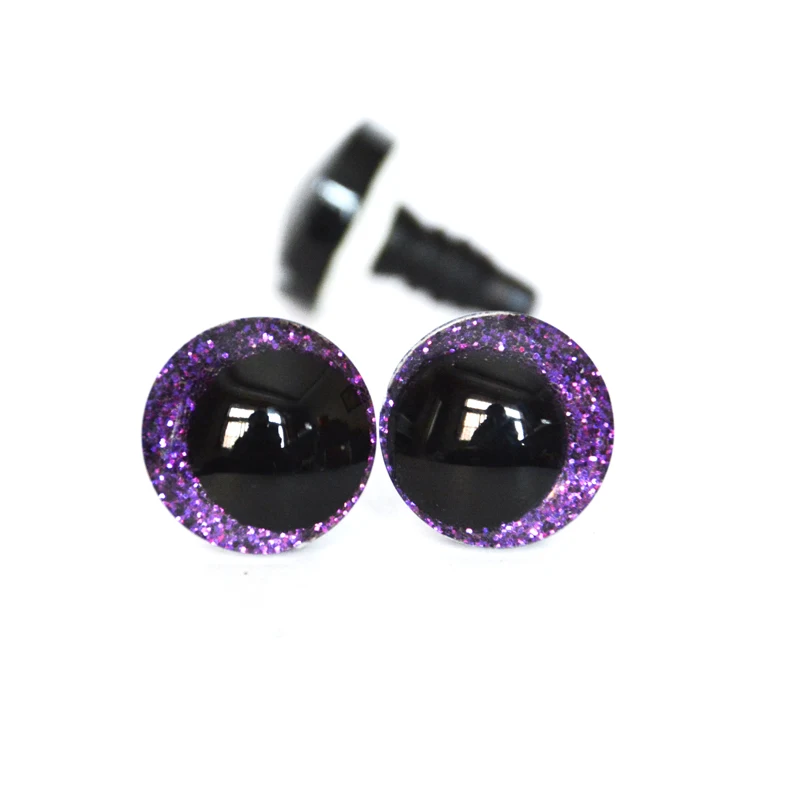 20 stücke 12-30mm komische runde Glitzer-Spielzeug augen mit Hand waschmaschine für Puppen funde-können die Farbe wählen, die Sie mögen – Detail 10