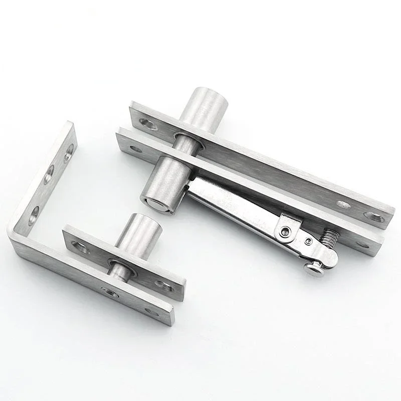 

Stainless steel 360 degree rotating shaft wooden door hinges L-shaped positioning door shaft hidden shaft rotating shaft hinge