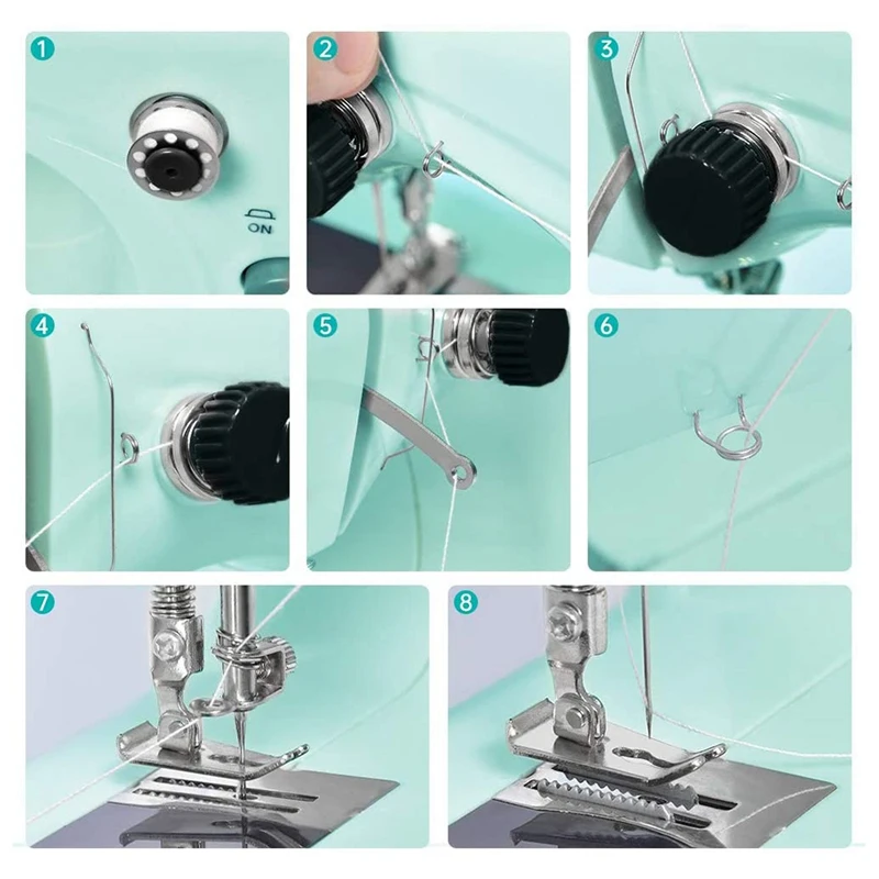 Mini Sewing Machine Portable Electric Sewing Machine For Beginners Lightweight Repairing Tailor Machine US Plug