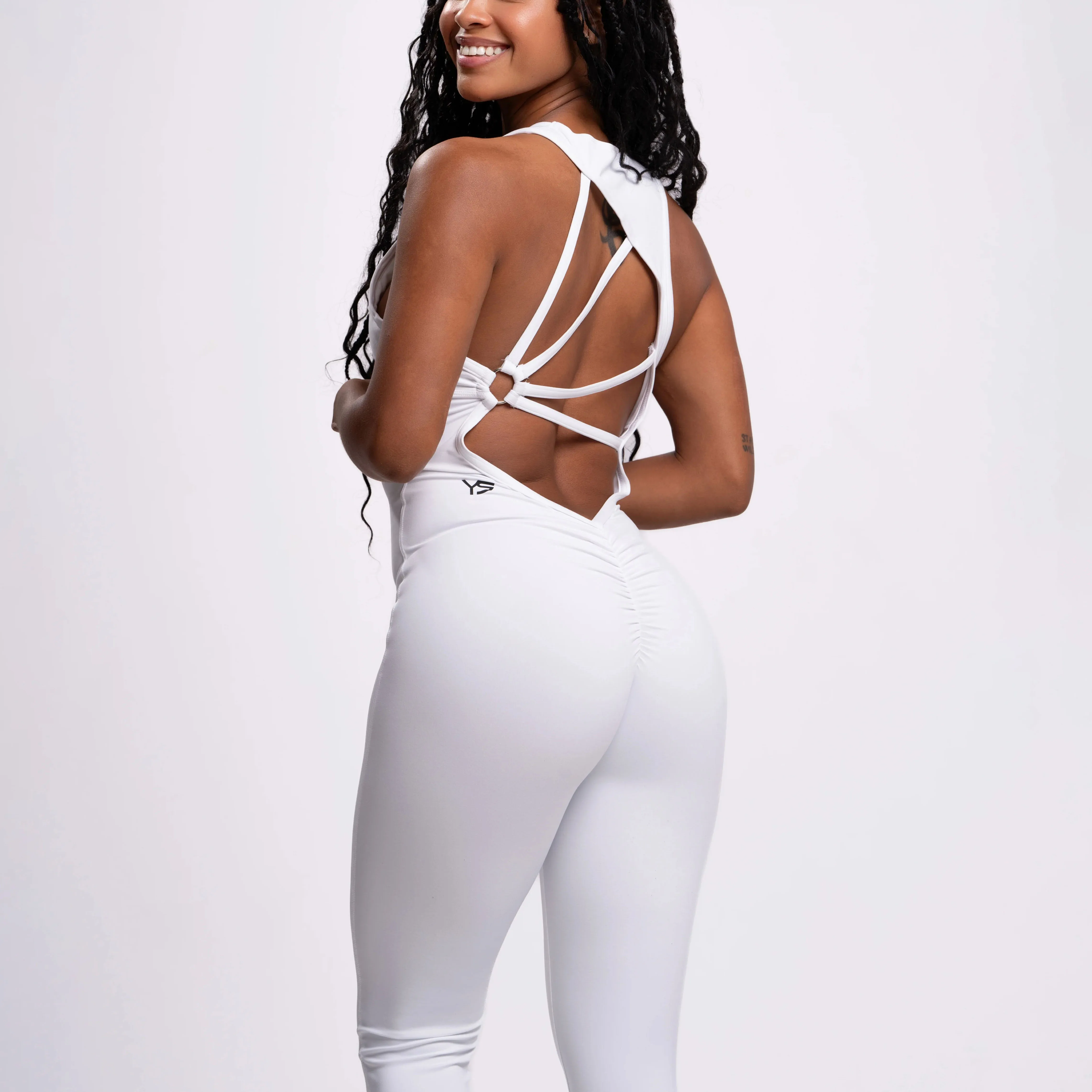 

Yalisa Fit New Yoga Jumpsuit Women One-Piece Sweatpants Sleeveless Gym Suit Running Breathable Sportswear Stretch Tight Leggings