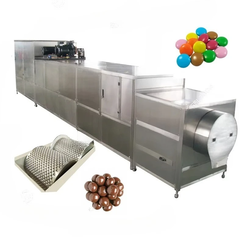 Customized Colorful Coated Coffee Beans Forming Production Line Chocolate Bean Making Machine