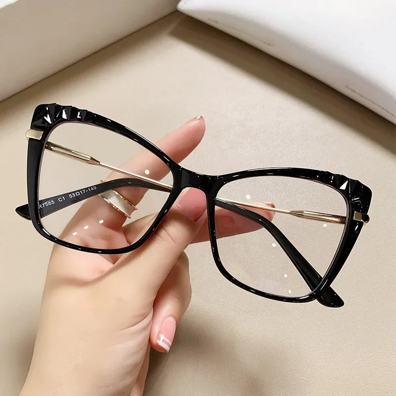 Women's Plastic Glasses, Titanium Optical Lenses, Fashion, Computer, Relaxing Eyes, Temperament