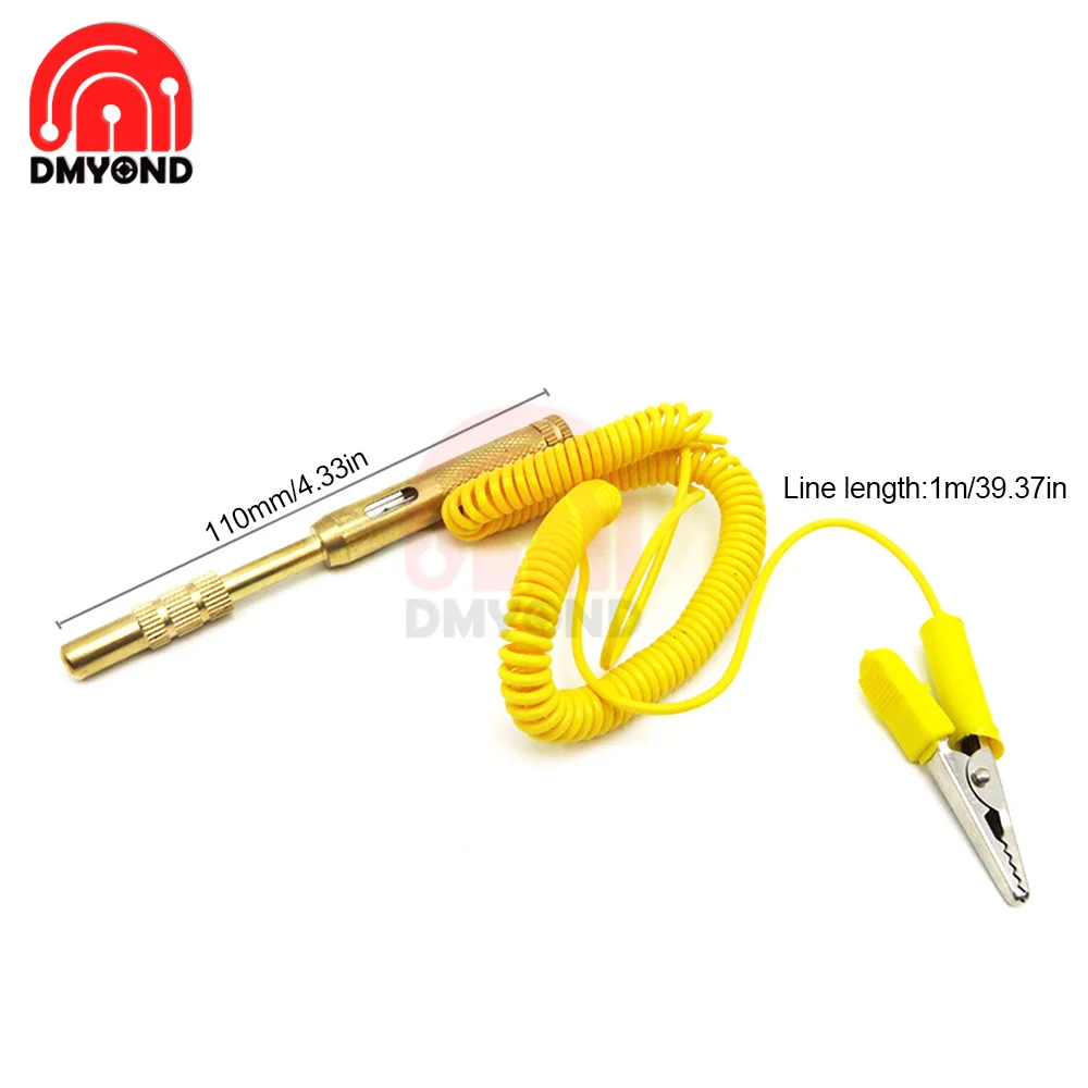 DC 6V 12V 24V Copper Auto Car Light Circuit Tester Lamp Voltage Test Pen Detector Probe Light System Test Electricity Inspection