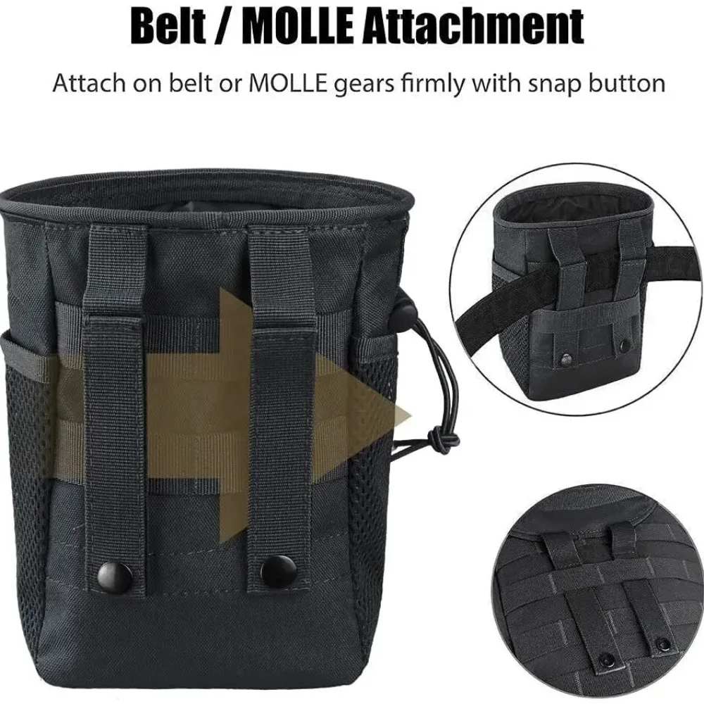 Outdoor Molle Drawstring Ammunition Bag Adjustable Utility Belt Fanny Hip Waist bag Outdoor Ammo Storage Pack Ammo Bag