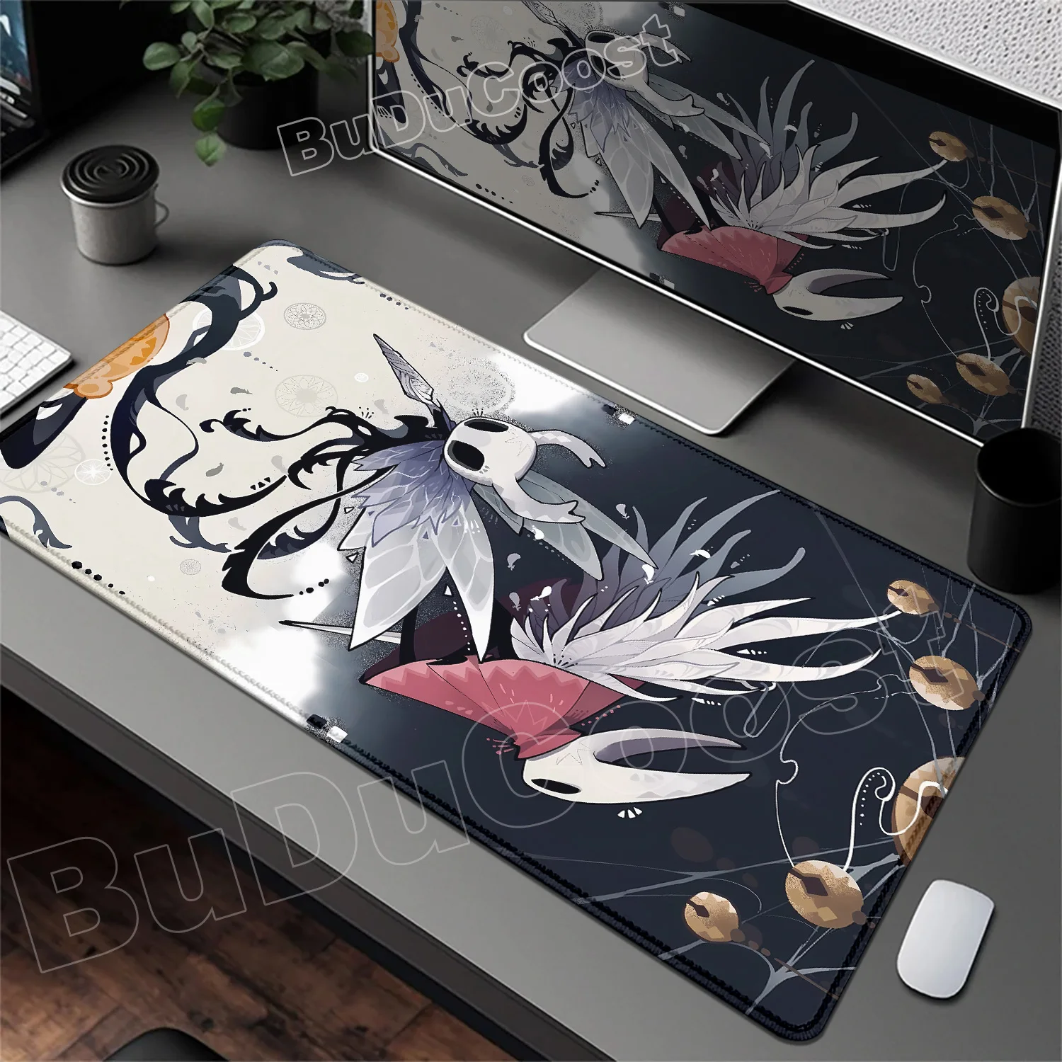 

New Large Computer Hollow Knight Mousepad Table Accessories Anime Office Desk Mat Gamer Mausepad Anime Office Keyboard Mouse Pad