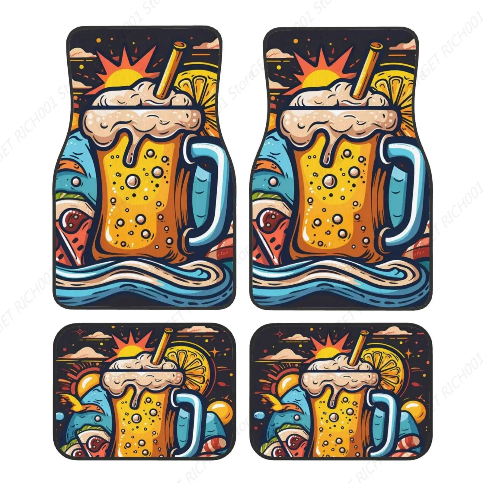 

Alfombrillas Alfombra Cerveza Fría Para Automóviles, Accesorios Para Automóviles, Alfombrillas Lanteras Y Trasera Para El Sue