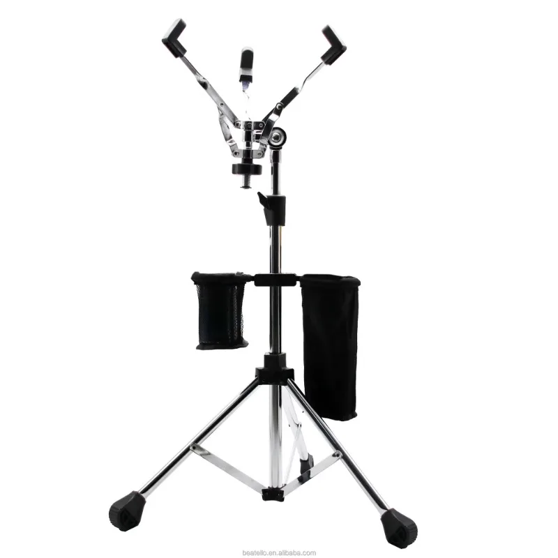 Multifunction Snare Drum Stand Drumstick Storage Folding Rack Adjustable Percussion Instrument Accessories