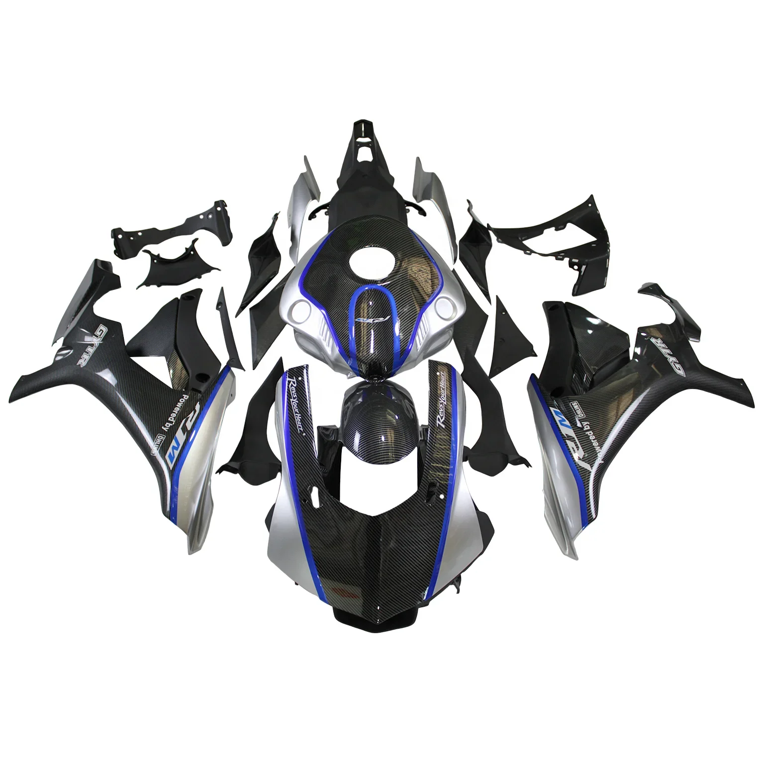 

Intelligent Library Fairing Kit For YZF R1 YZF-R1 2015 2016 2017 2018 2019 Body Fairing Carbon Fiber Look Painted Panel Kit ABS