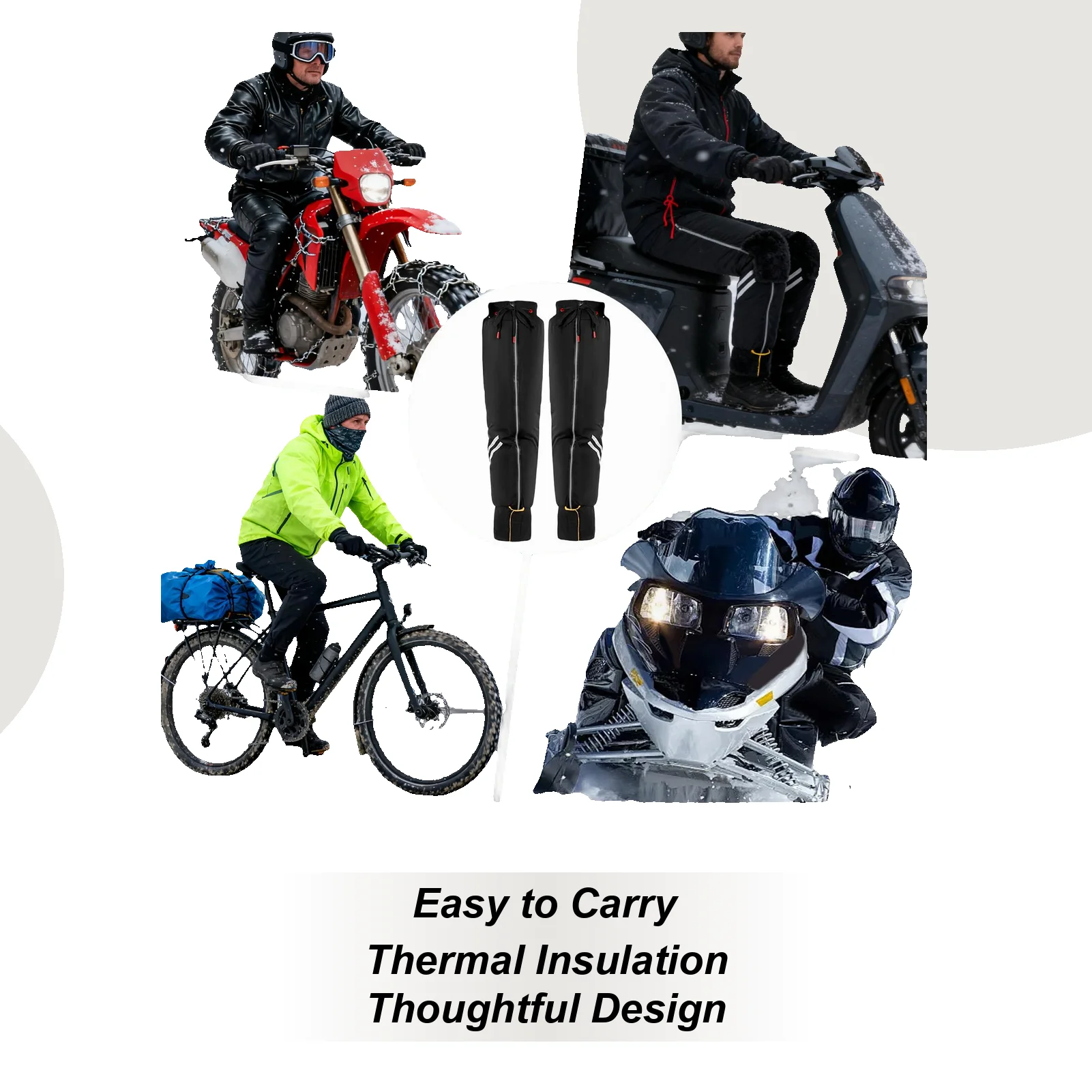 

Motorcycle Shin Guards Warm Leg Sleeves Windproof Protector For Mountain Trails Highway Riding Track Racing Motorcycle Training