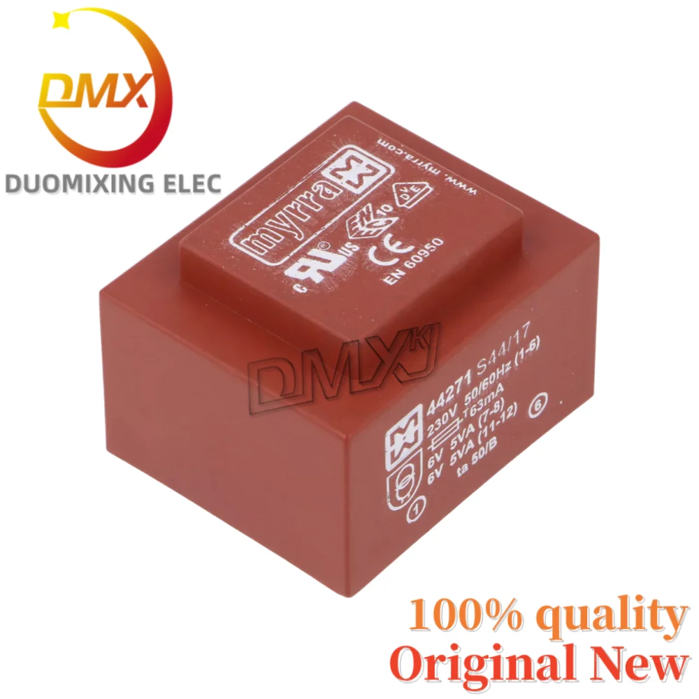 100%Original For MYRRA 44271 44272 44273 44274 44275 44276 230V to 2*6V 9V 12V 15V 18V 24V~5VA 63mA Isolation power transformer
