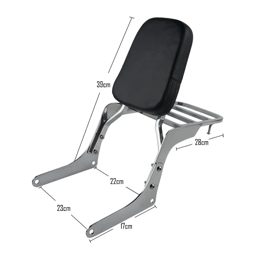 Passenger Backrest Sissy Bar For Honda 1996-2015 Rebel 250 CMX250C Rebel 250 CMX250CD Limited Rebel 250 CMX250C 49 State - view 2