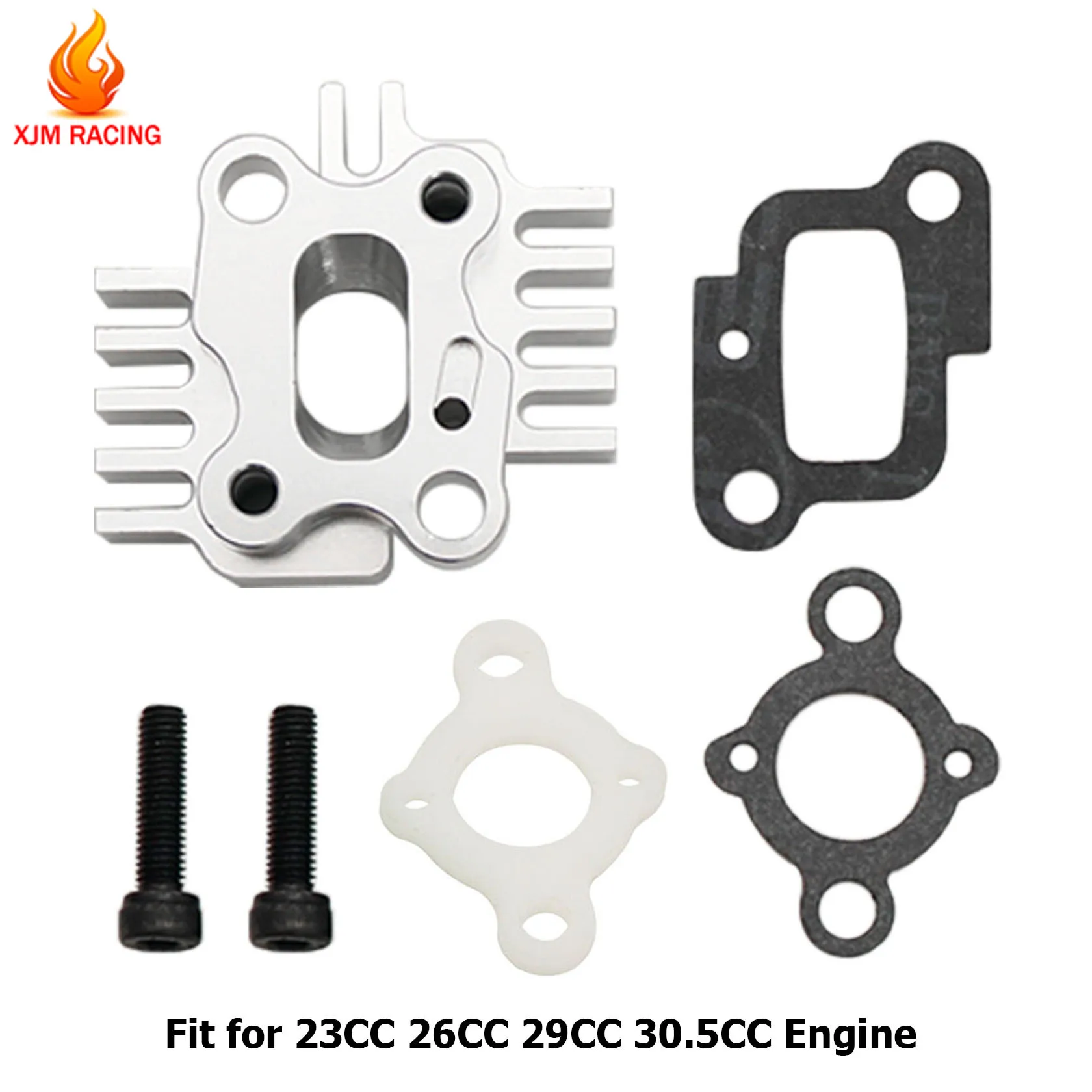 TAO CNC Intake Manifold Kit for 1/5 HPI ROFUN ROVAN KM BAJA Losi 5ive T FG GoPed RedCat FID DTT RCMK MCD 23CC-71cc Engines Parts