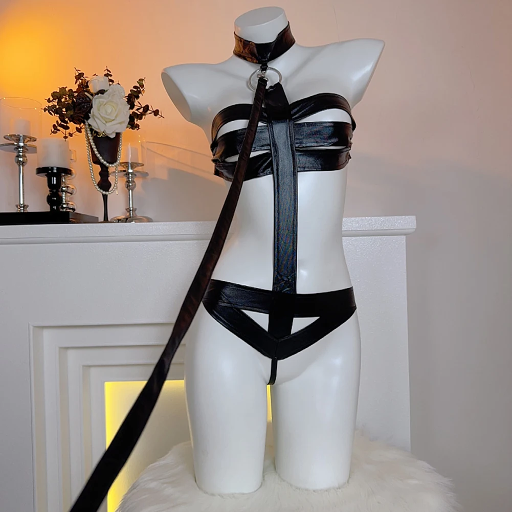 

For Home Use Straps Bodysuit Bondage Bodysuit For Home For Hotel Home Wear Hotel Wear Sleepwear Slight Stretch