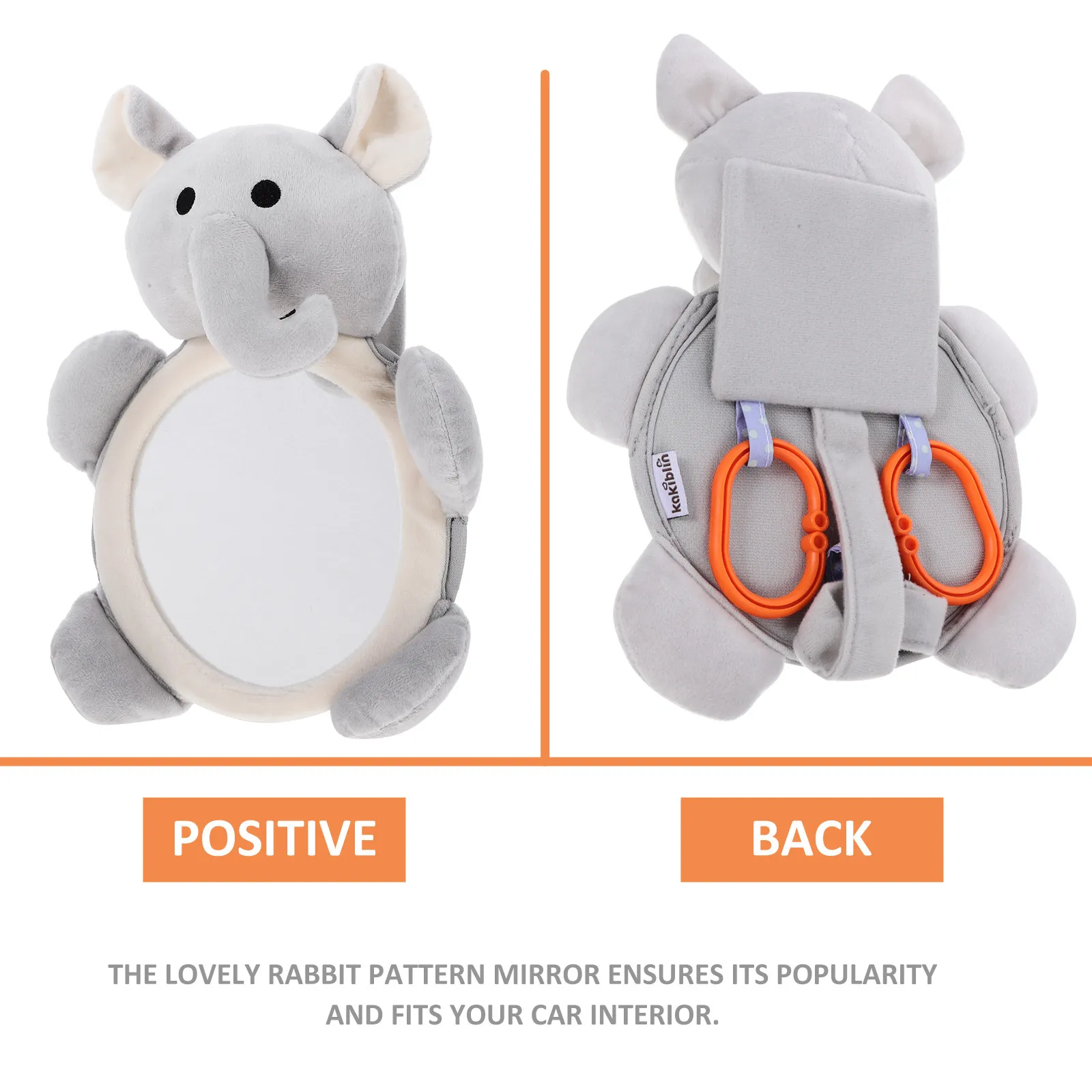 

Baby Car Mirror Shatterproof Acrylic with Cute Animal Design Ideal for Infant Safety Compact Size Lightweight for Easy Storage