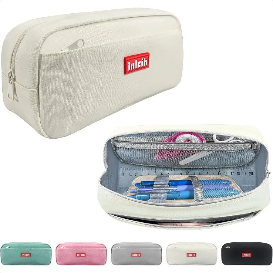 Pencil Case Large Capacity pencil pouch cute pencil case stationery plies pencil bags School plies for Student Teen Girs Boys w