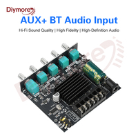 ZK-MT21 Digital Power Amplifier Board 2.1 Channel Subwoofer AUX Bluetooth 5.0 Bass Audio Stereo Amplifier 2x50W+100W