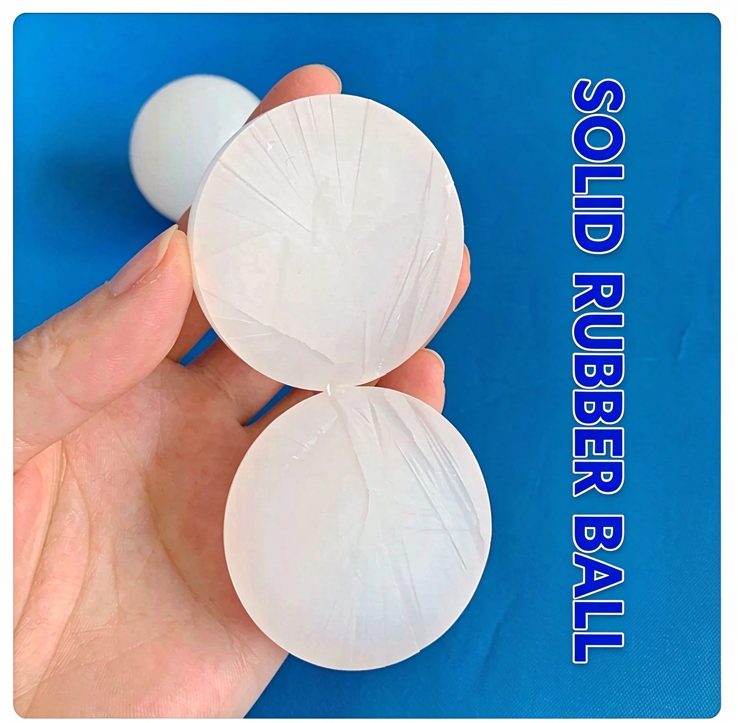 1-500pcs White Round Solid Rubber Ball Dia 10mm 15mm 18 20 22 25 30 40 45 50 mm Vibrating Screen Elastic BalIndustrial DIY Parts