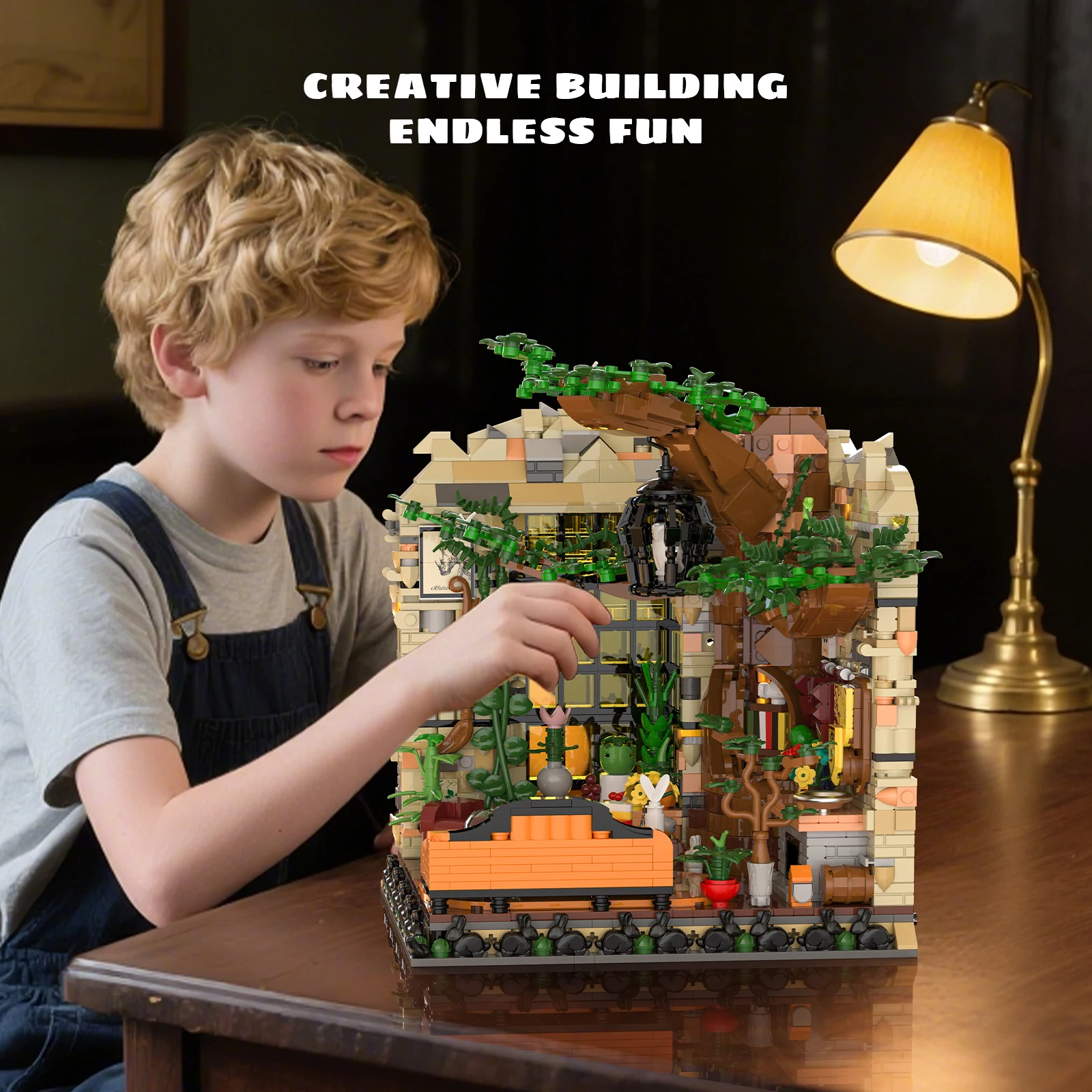 Blocs de construction de la série City Street View, ornements, espace de loisirs, assemblage de modèles de maison, jouets et cadeaux pour enfants, 2059 pièces