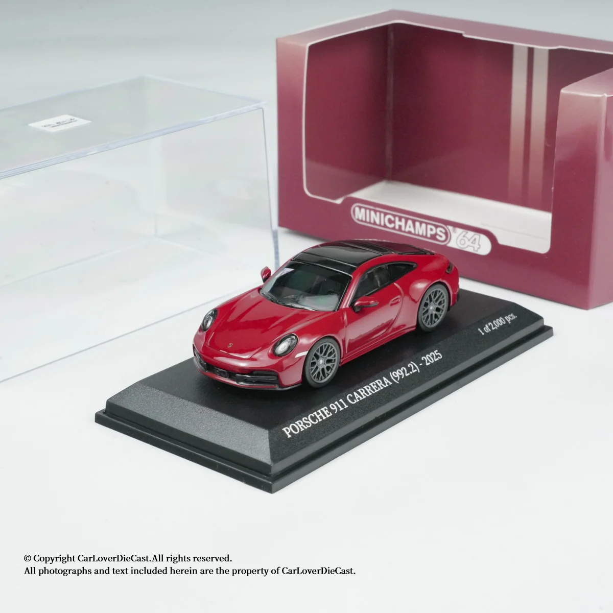 รถโมเดล Minichamps 1/64 ปอร์เช่ 911 (992.2) คาร์เรร่า หลายสี ของตกแต่งห้อง ของสะสม รถจำลอง ของขวัญสำหรับเด็กผู้ชาย