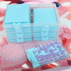8pcs Diamond Painting Accessories Trays with Lids, 8-in-1 Diamond Art Storage and Diamond Art Trays, Bead Storage & Line-Up