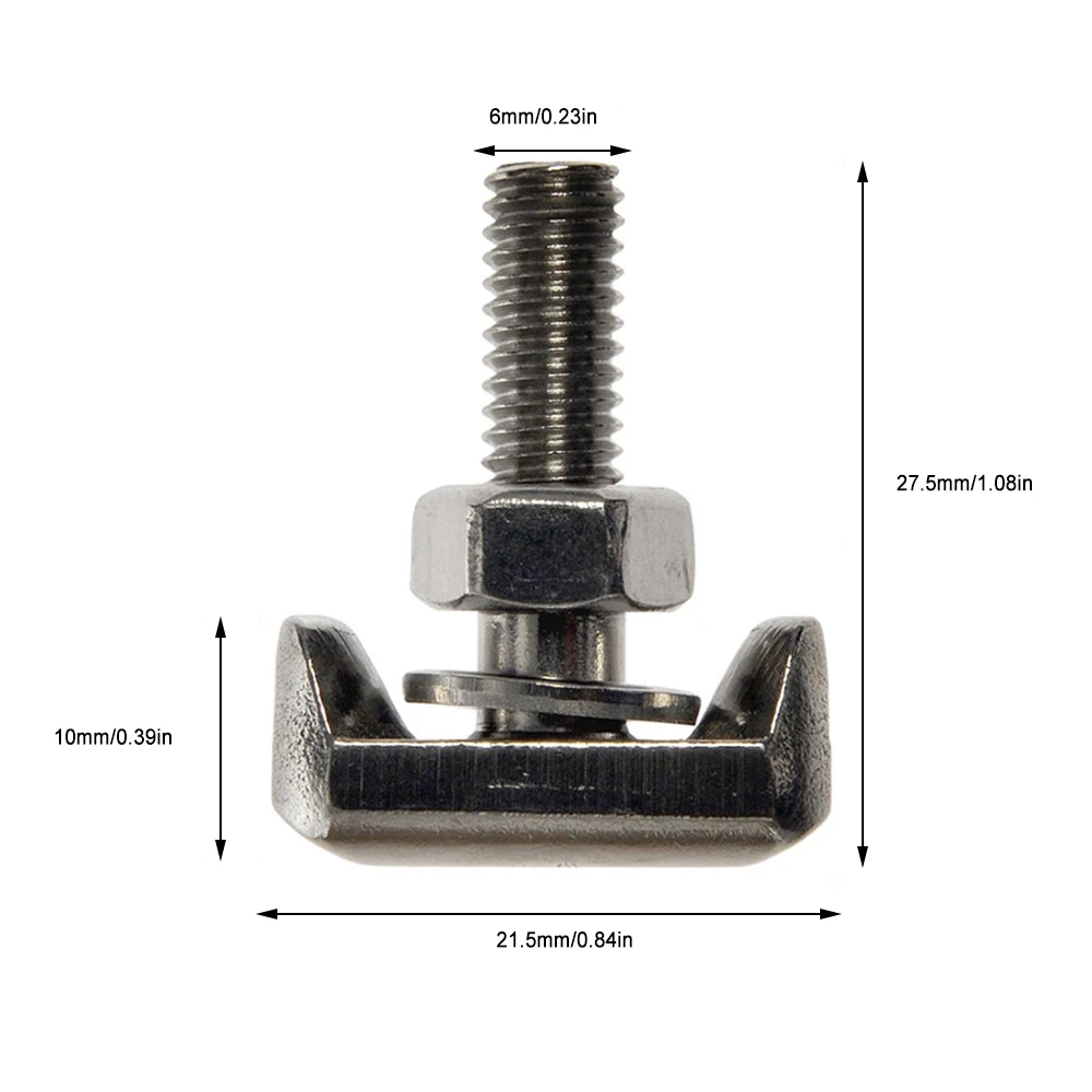 NEW Auto Cable Terminal Connector T-Bolt Stainless Steel Battery Cable Connector Replacement Connector Auto Part OE:19116852