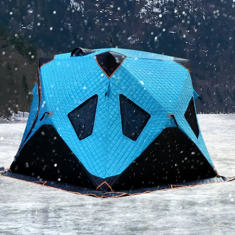 custom hot sale 4 person tents insulated winter outdoor carp cube tent sauna oem ice fishing