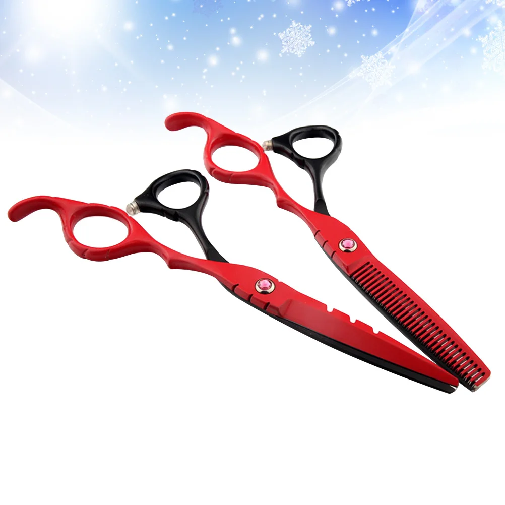 

2Pcs Hair Cutting Scissors Stainless Steel Professional Barber Shears for Home Shop Thinning Haircut Hairdressing Tools