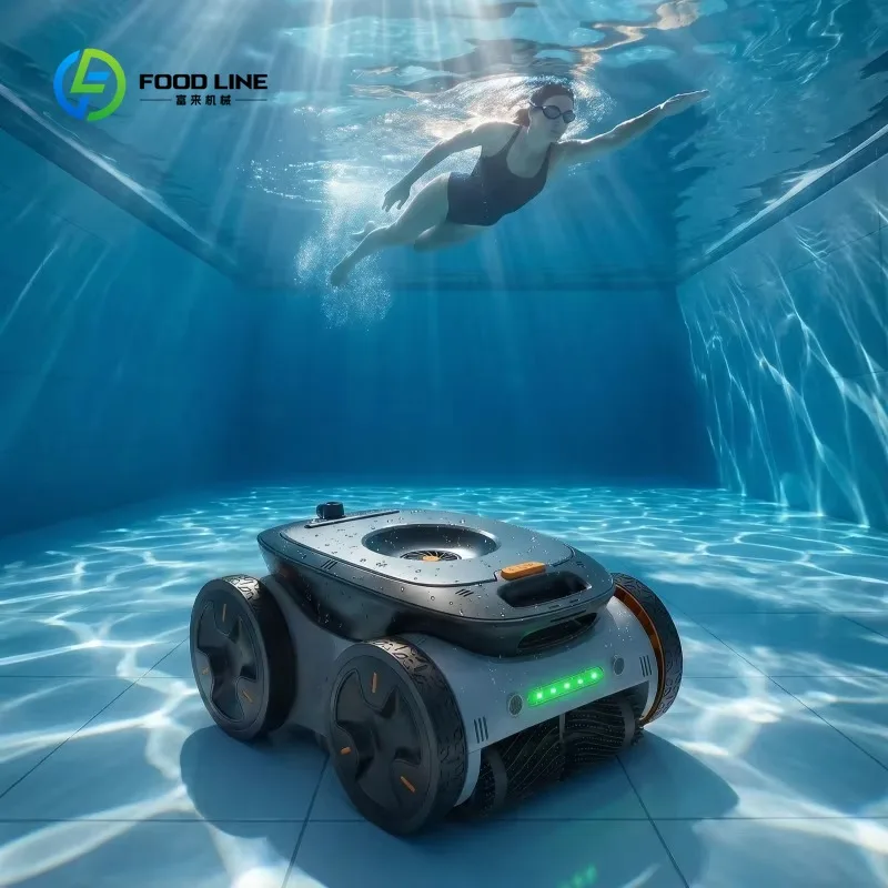 Customized Vacuum Cleaner Automatic Cleaning Machine Swimming Pool Floor Robotic Suction Powered by Rechargeable Battery