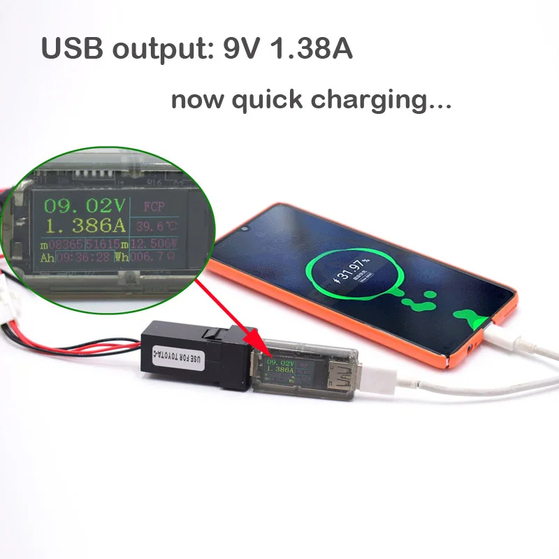 12V 22x22mm Dual 2 USB Mobile Phone Quick Charger for Toyota Land Cruiser Prado 150 Series Rav4 Camry Hiace Corolla