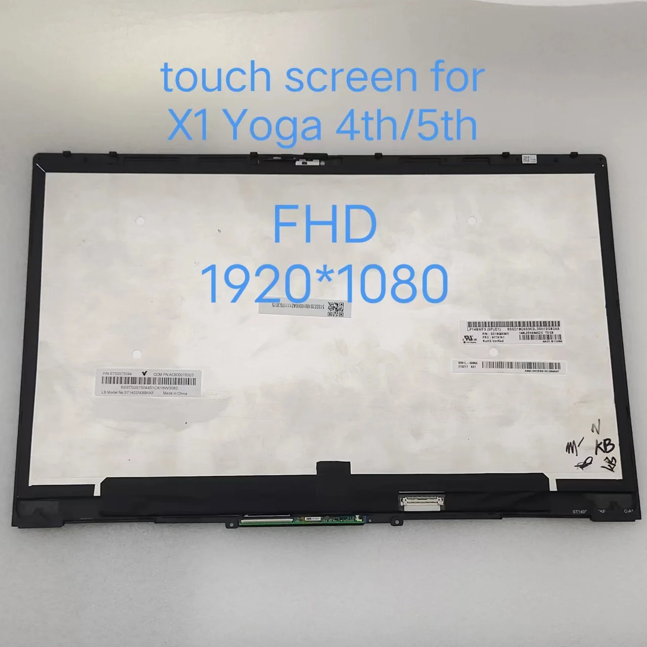 Laptop Touch Screen For Lenovo Thinkpad X1 Yoga 4th Gen FHD WQHD UHD LCD Assembly X1 Yoga 5th Pantallas Notebook