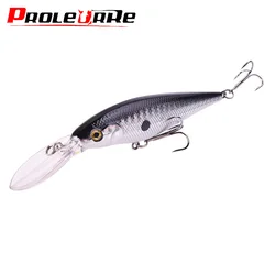 Minnow flutuante iscas de pesca, isca dura artificial para baixo, lúcio, carpa, crankbait, equipamentos de pesca, 11cm, 10g, 1 parte