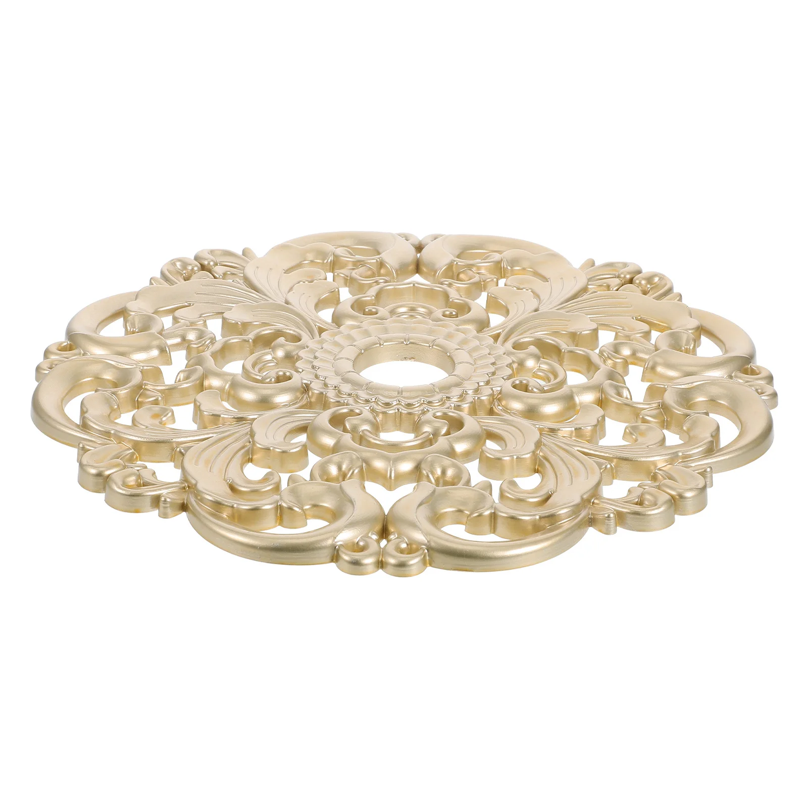 

Ceiling Medallion 24Cm European Style Plastic Decorative Light Fixture Cover For Living Room Bedroom Fan Decor Home