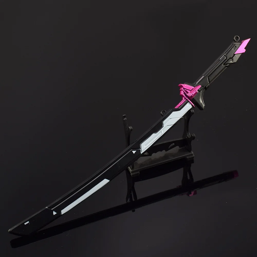 30cm New VALORANT Game Figure Peripheral Metal Model Craftsmanship with Sword Sheath Props Desktop Decorate Ornaments Gifts Toys