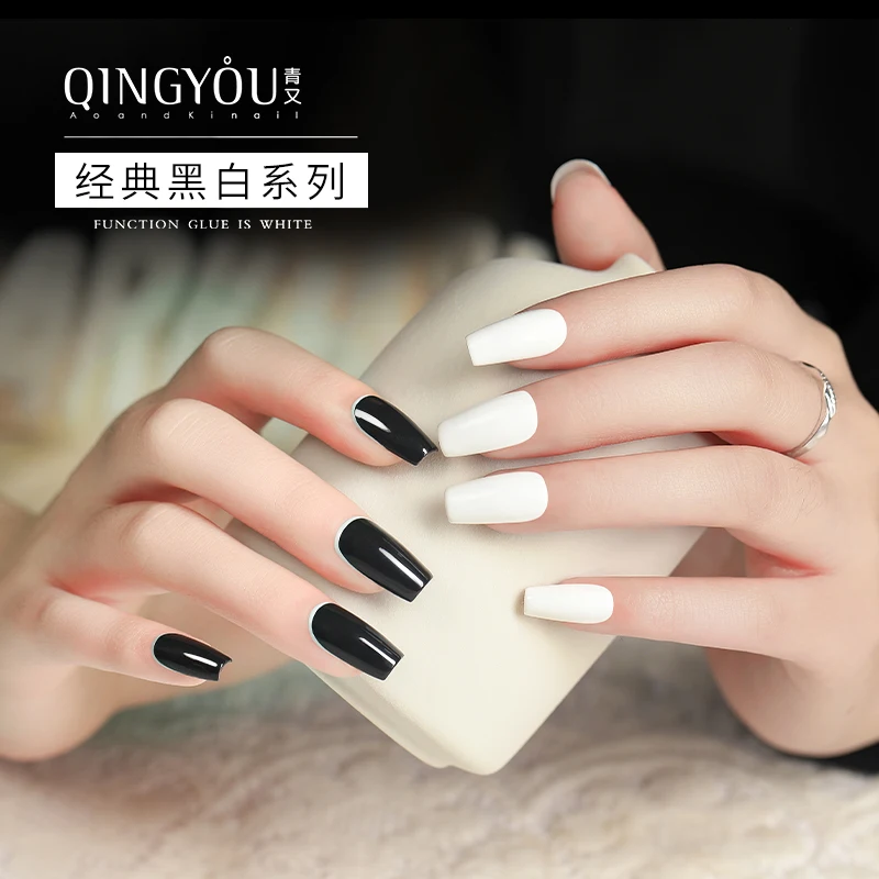 

Color With One Stroke Ultimate Black White Nail Art Polish Gel Varnishes For Professional Manicure Semi Permanent Design