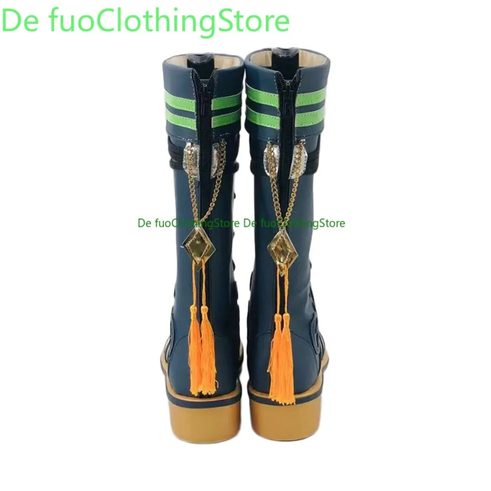 DefuoClothing Genshin Impact Tighnari Cosplay chaussures Anime bottes Anime jeu chaussures et bottes de jeu de rôle fête d'halloween