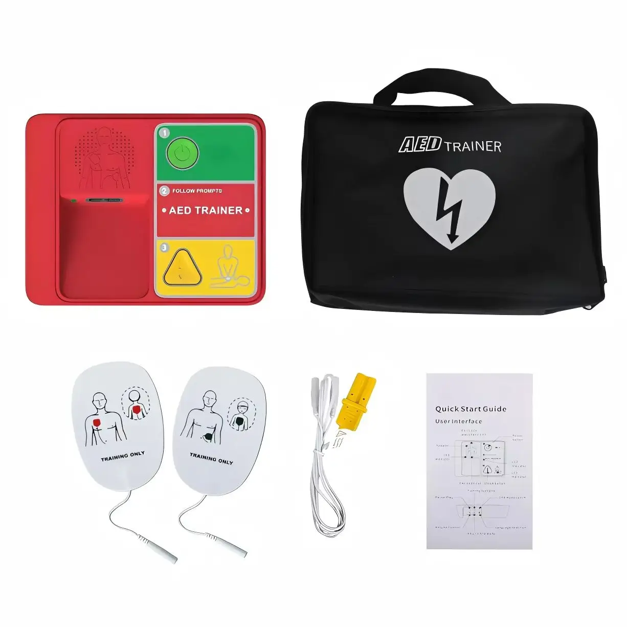 جهاز تدريب AED Trainer Ultra الجديد، جهاز تدريب AED فعال من حيث التكلفة، لجهاز تدريب BLS (IFA-120N)، حزمة واحدة
