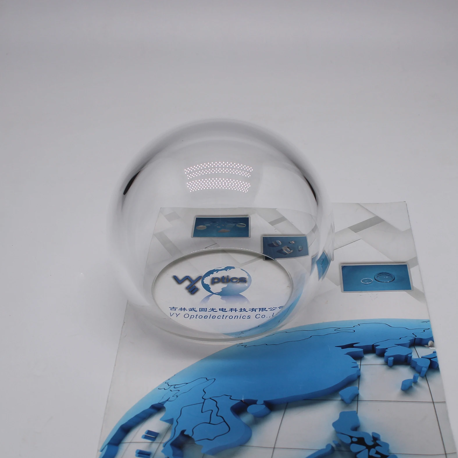 VY Optics Customized Good Precision K9 Glass Anti-Reflective Coated Hyper Hemispherical Dome Cover 3-460mm for Underwater Camera