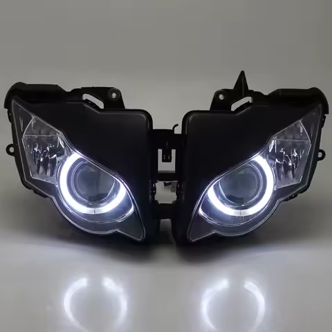 For Honda CBR1000RR 2008-11 High Low Beam Moto Headlamp LED Headlight Assembly Custom Angel Devil Eyes Projector HID Head Light