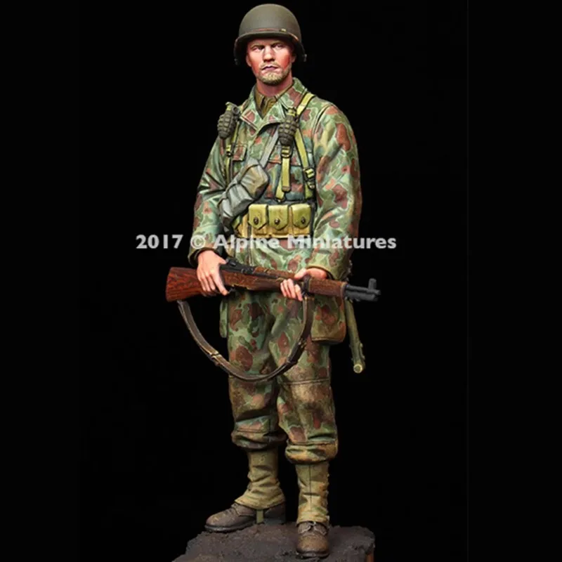 1/16 Resin Character Soldier Model Armored Infantry Gk White Model Handmade Unassembled And Unpainted Kit Toy Model view 2