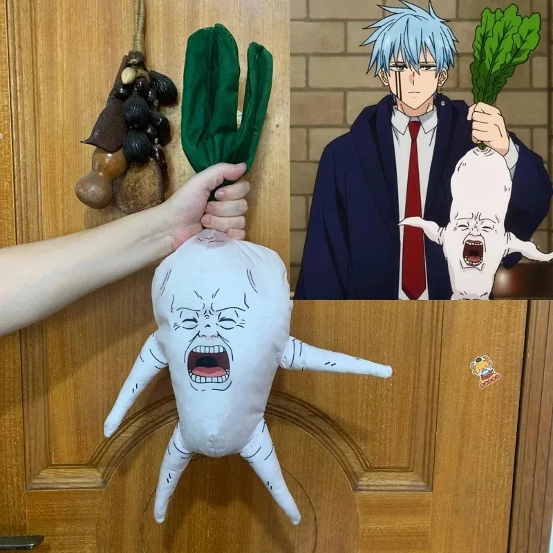 

Anime Mashle Magic And Muscles Cosplay Costume 35cm Turnip body Soft Plush Stuffed Body Plushie Xmas Gift