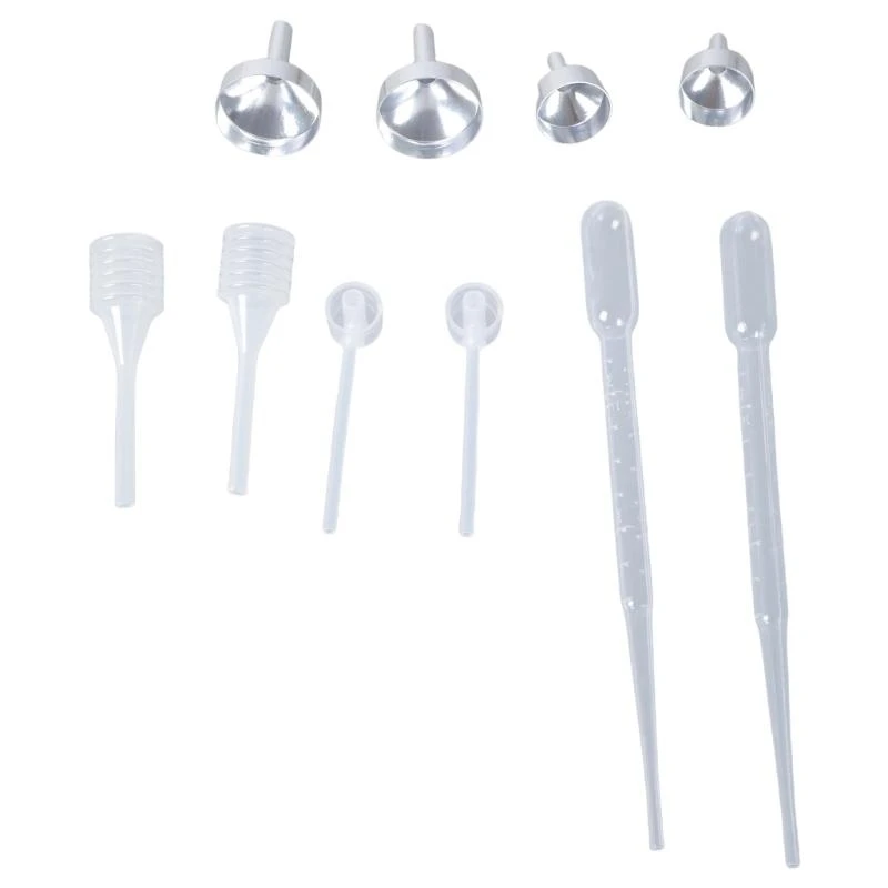 10Pieces Convenient Miniature Funnel For Easy Filling Of Cosmetic And Crafts