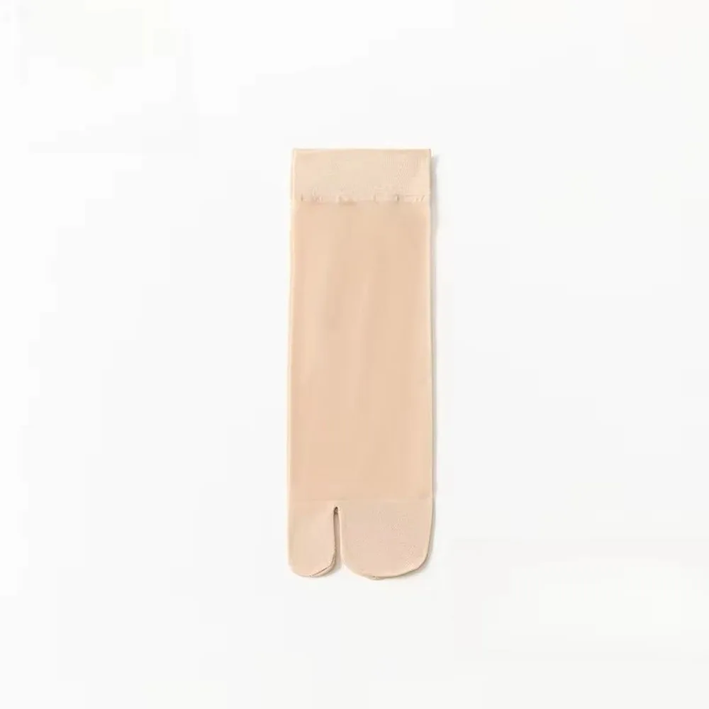 Fashion Ultra Thin Toe Socks Breathable Toe-separated Tabi Silk Socks Sexy Solid Color Compression Socks Women