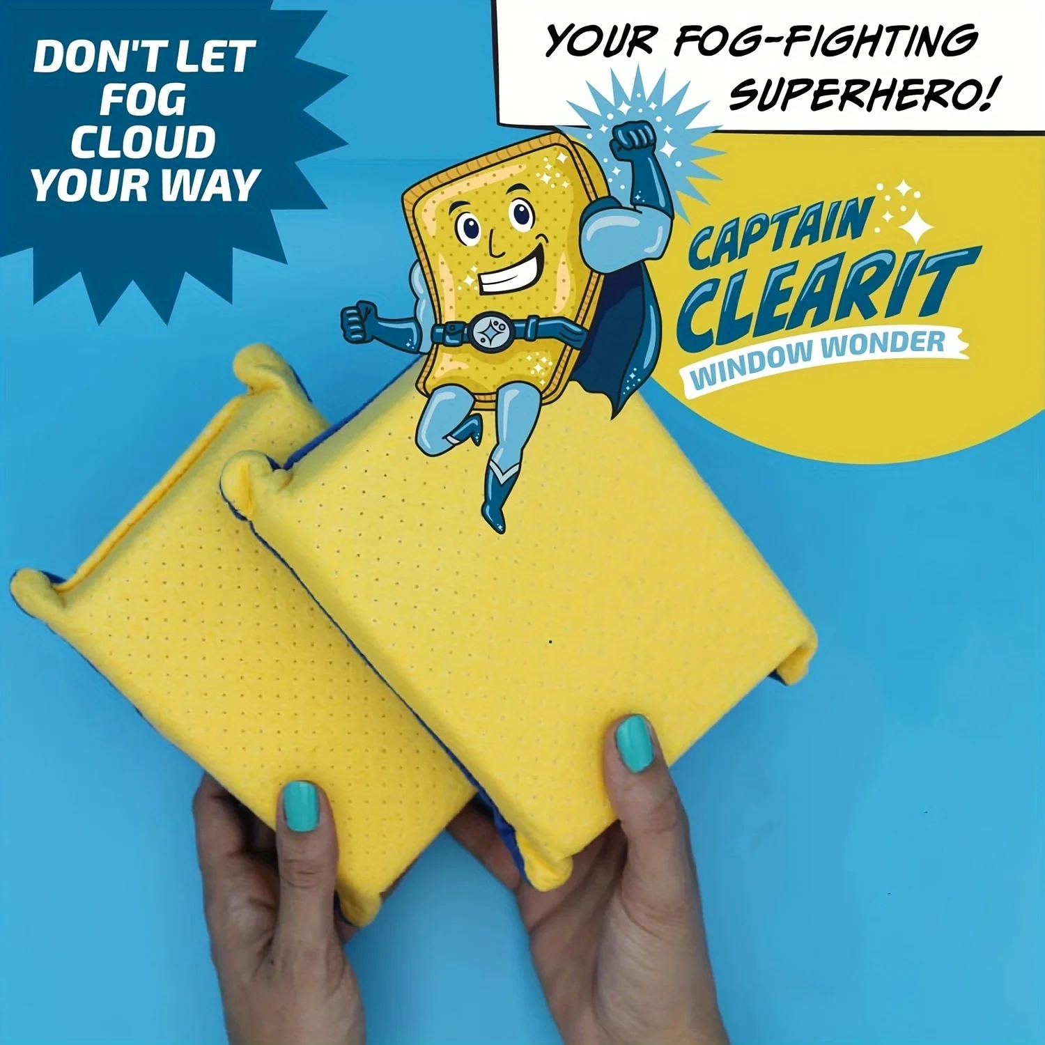 Esponja de limpieza de espejos y espejos grandes para ventanas, puertas de ducha, coche, removedor absorbente resistente sin rayas