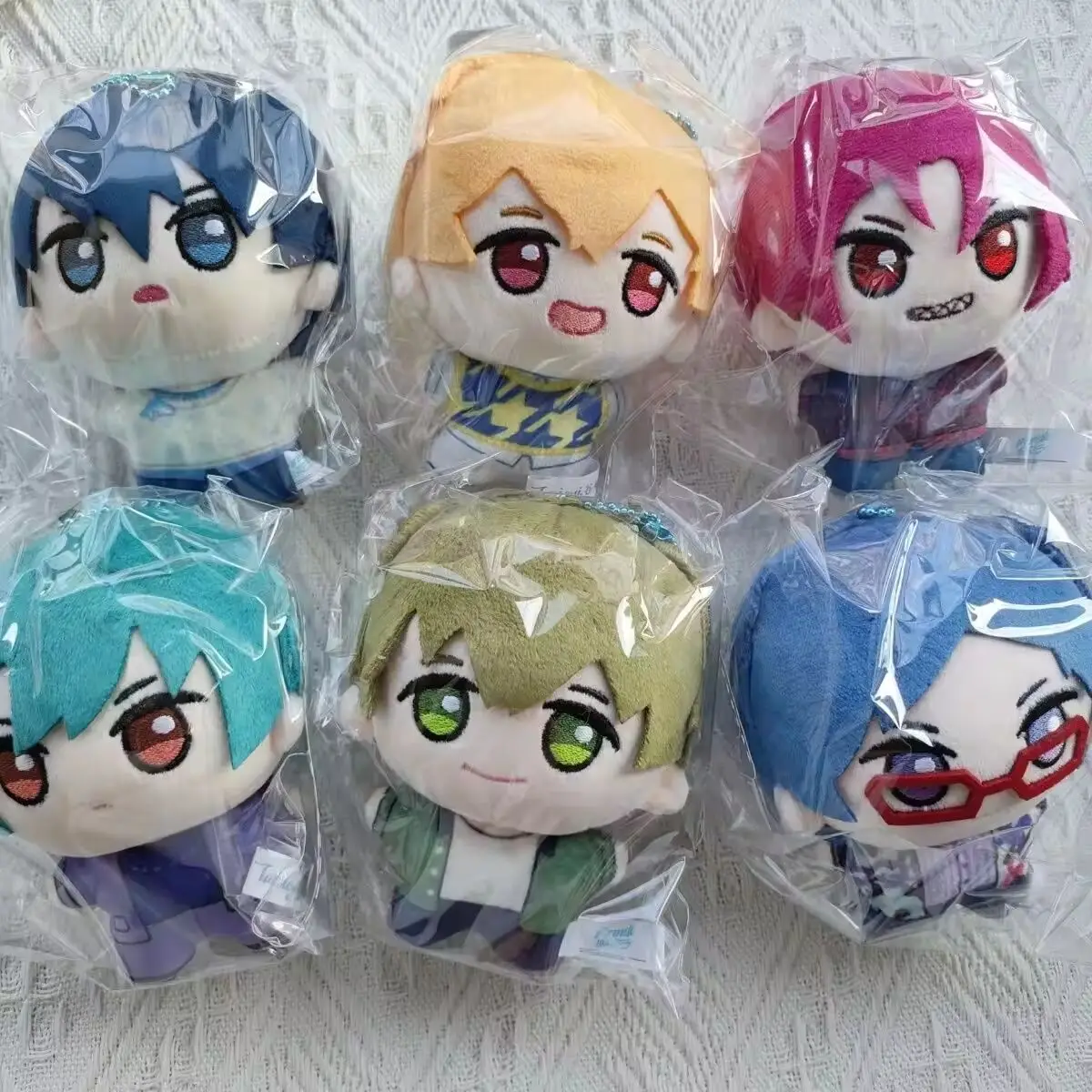 

Stuffed 10cm Anime Free! Plush Doll Nanase Haruka Matsuoka Rin Ryujin Rei Makoto Tachibana Nunu Toy Keychain​ Pendant Xmas Gifts