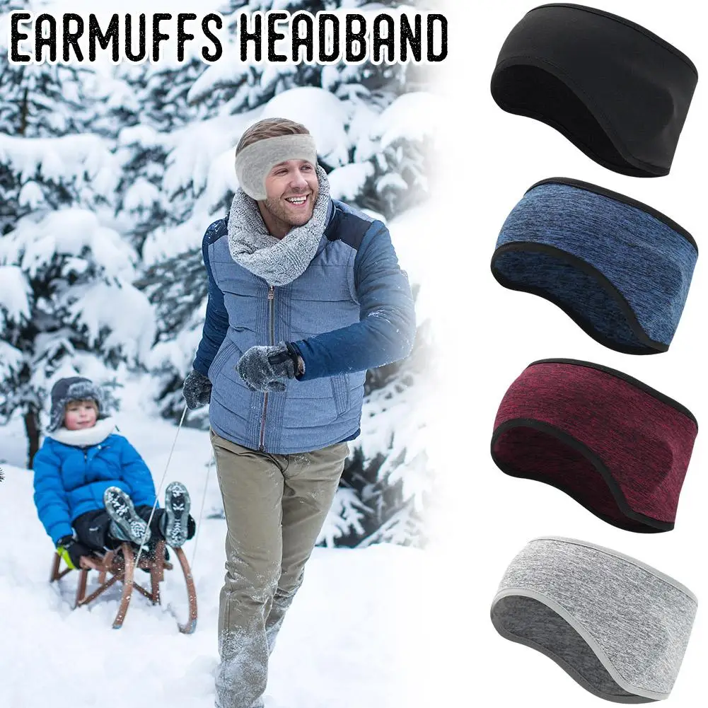 Fleece Earmuffs Headband Sports Running Cycling Keeping Proof Breathable Cold Forehead Headband Warm R2r0