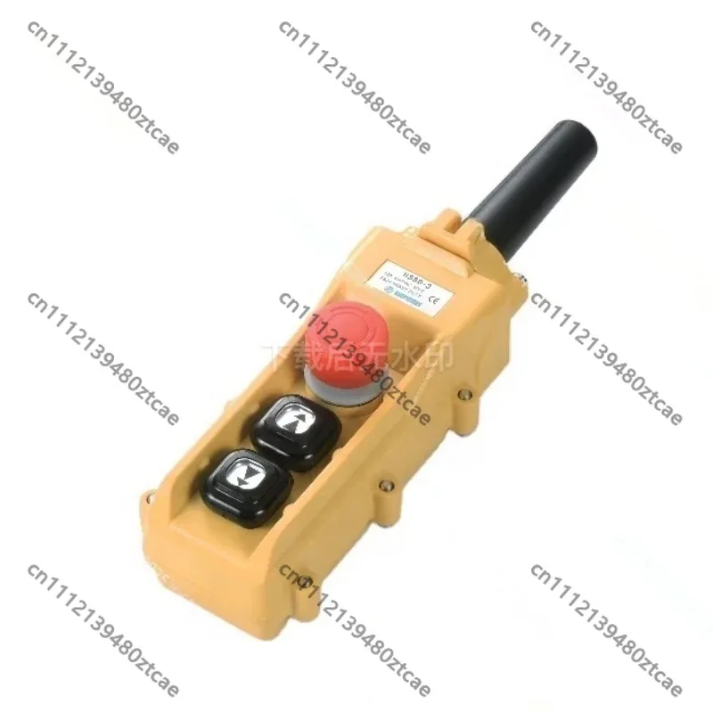HS803 Hoist Waterproof Pendant Control Switch, Emergency Stop Push Button Handle Switch for Electric Pistol Hoist
